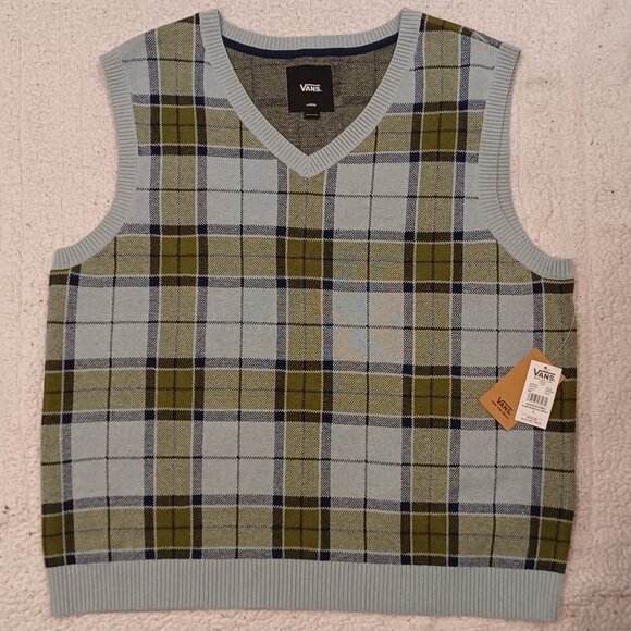 Vans Other - Vans Men's Large Almondwood/Gray Mist Sweater Vest VN000HDVM81